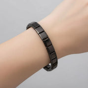 Pulseira Italiana de Charm Modular Clássica Preta