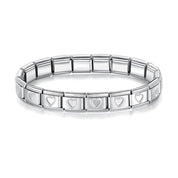 Pulseira Italiana de Charm Modular Coração