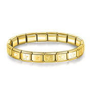 Pulseira Italiana de Charm Modular Estrela Dourada