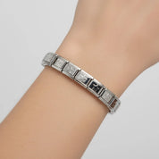 Pulseira Italiana de Charm Modular Estrelada