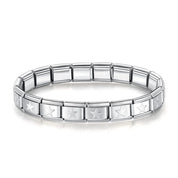 Pulseira Italiana de Charm Modular Estrelada