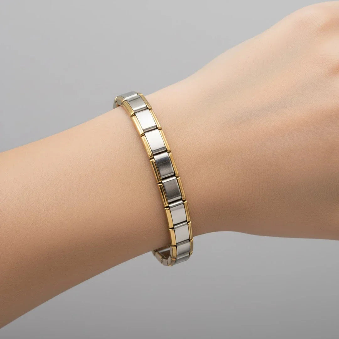 Pulseira Italiana de Charm Modular Linha Dourada
